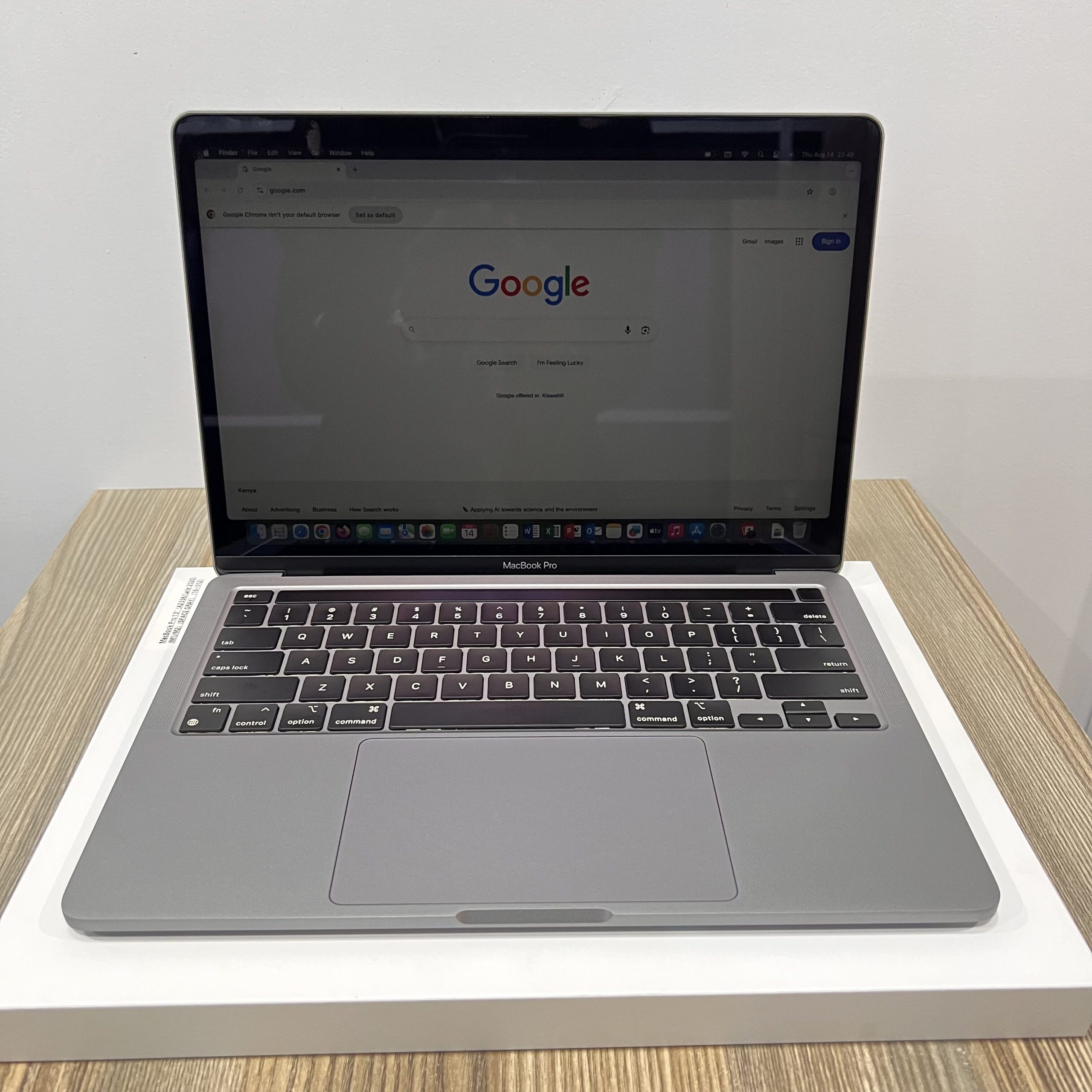 Apple MacBook Pro 13” (Late 2020) – M1 | 16GB RAM | 512GB SSD | Space Gray Step into the future of computing with the MacBook Pro 13” (Late 2020), powered by Apple’s revolutionary M1 chip. With lightning-fast performance, stunning Retina visuals, and an elegant aluminum design, this MacBook Pro is built for creatives, students, developers, and professionals who demand power and portability in one sleek package. Key Features Blazing Performance with Apple Silicon Chip: Powered by the Apple M1 chip with an 8-core CPU and 8-core GPU, delivering up to 2.8x faster performance and stunning graphics for everyday tasks and professional workloads. Memory: 16GB unified RAM ensures smooth multitasking and efficiency across creative apps, coding platforms, and productivity tools. Storage: A 512GB SSD offers blazing-fast access speeds and reliable storage for large files, apps, and media. Immersive Retina Display Display: Enjoy crisp detail and vibrant color on the 13.3″ Retina display (2560×1600) with True Tone technology, perfect for design, editing, or entertainment. Graphics: The integrated 8-core GPU ensures smooth visuals, whether editing 4K videos or running graphics-intensive applications. All-Day Battery Life Stay unplugged longer with an optimized battery that can last up to 20 hours on a single charge—ideal for travel, work, or study sessions. Premium Build & Experience Design: Sleek Space Gray aluminum body combines elegance with durability. Keyboard: The backlit Magic Keyboard offers a comfortable, precise typing experience. Connectivity: Equipped with Thunderbolt / USB 4 ports, Wi-Fi 6, and Bluetooth 5.0 for fast and flexible connections. Latest macOS Experience Operating System: Ships with macOS Sequoia 15.3, offering seamless integration with Apple’s ecosystem, powerful built-in apps, and enhanced security. Specifications Overview Model: A2338 (Late 2020) Chip: Apple M1, 8-core CPU, 8-core GPU Memory: 16GB unified RAM Storage: 512GB SSD Display: 13.3” Retina (2560×1600) Operating System: macOS Sequoia 15.3 Color: Space Gray Build: Premium aluminum, backlit Magic Keyboard Connectivity: Thunderbolt / USB 4, Wi-Fi 6, Bluetooth 5.0 Battery: Long-lasting, up to 20 hours Why Choose the MacBook Pro 13” M1? Perfect for those who value speed, portability, and reliability, this MacBook Pro handles everything from coding and design to editing and productivity with unmatched efficiency. Its combination of power and battery life makes it an ideal companion for professionals and students alike. 📍 Available at Fahavi Computers Shop H29, 2nd Floor, Superior Centre, Kimathi Street / Kenyatta Avenue