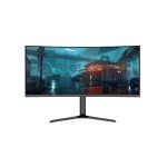JS NOVACURVE 34 AUREN SERIES | 34-INCH ULTRA-WIDE 1500R CURVED MONITOR | 4K (3440×1440) RESOLUTION | 180HZ HIGH REFRESH RATE | 100% SRGB COLOR ACCURACY | BUILT-IN CAMERA | ERGONOMIC ADJUSTABLE STAND | RGB SCROLLING LIGHT | CONNECTIVITY: TYPE-C, HDMI, DISPLAYPORT, AUDIO, DC, USB-B×2, USB-A